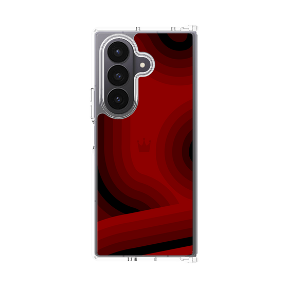 クリアケース［ CASEPLAY Winding Pattern - Red ］