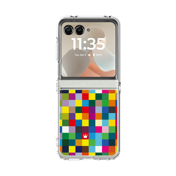 クリアケース［ CASEPLAY Rainbow Check ］