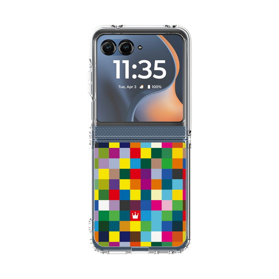 クリアケース［ CASEPLAY Rainbow Check ］