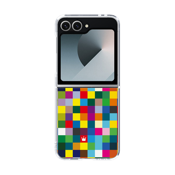 クリアケース［ CASEPLAY Rainbow Check ］