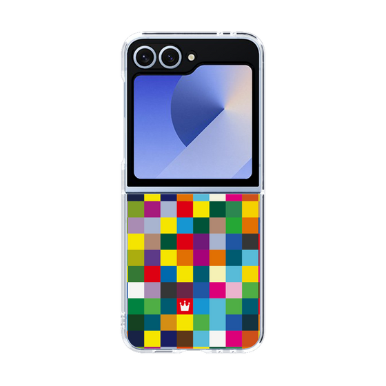 クリアケース［ CASEPLAY Rainbow Check ］