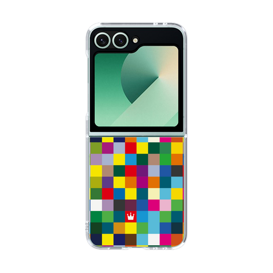 クリアケース［ CASEPLAY Rainbow Check ］