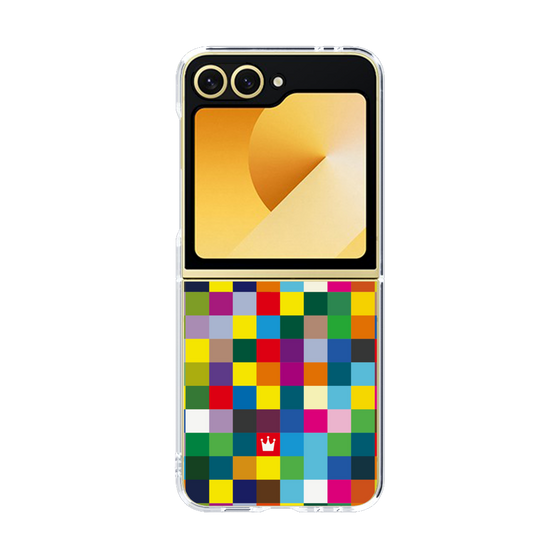 クリアケース［ CASEPLAY Rainbow Check ］