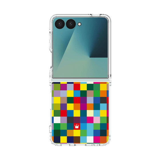 クリアケース［ CASEPLAY Rainbow Check ］