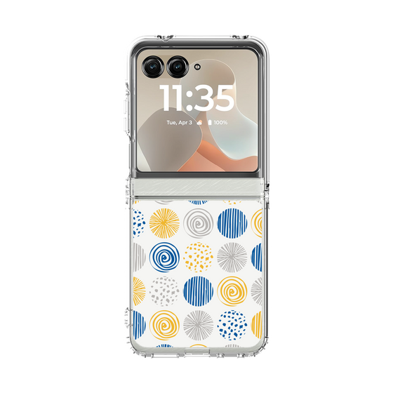 クリアケース［ Nordic Circle - Blue ］