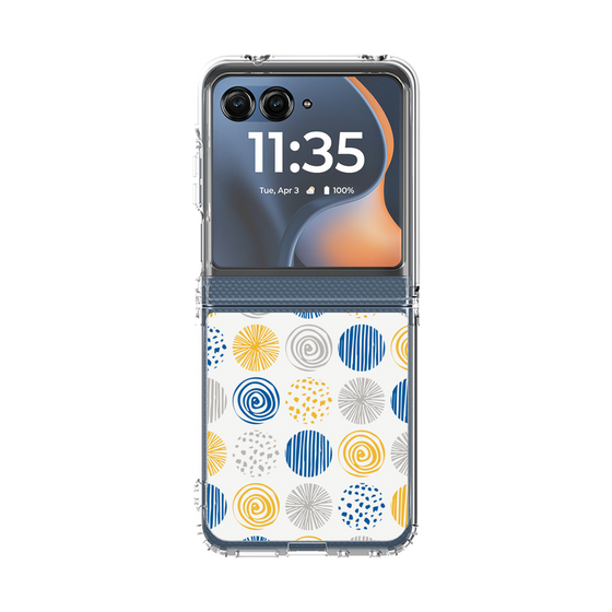 クリアケース［ Nordic Circle - Blue ］