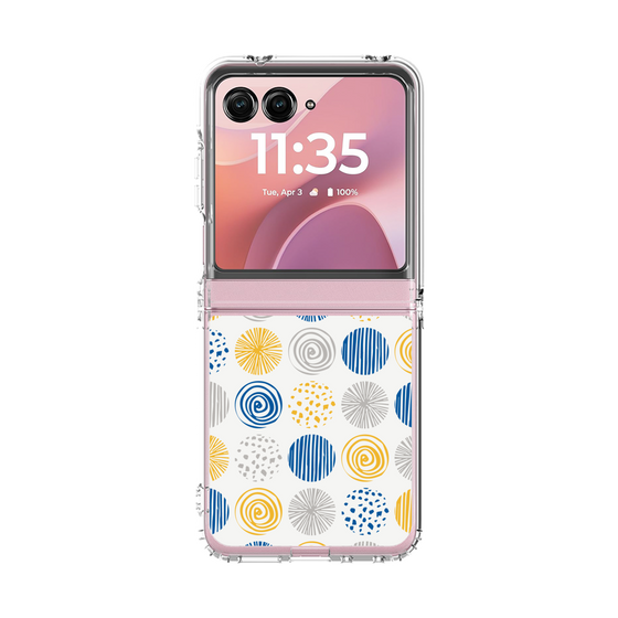 クリアケース［ Nordic Circle - Blue ］