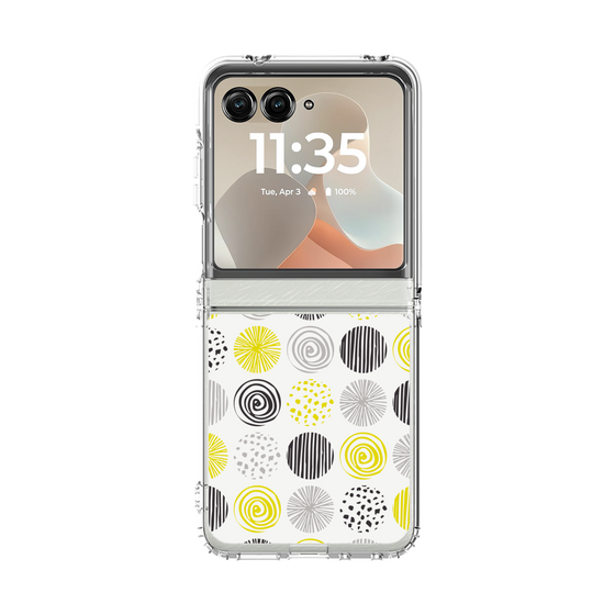 クリアケース［ Nordic Circle - Yellow ］