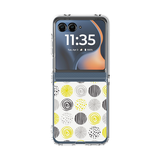 クリアケース［ Nordic Circle - Yellow ］