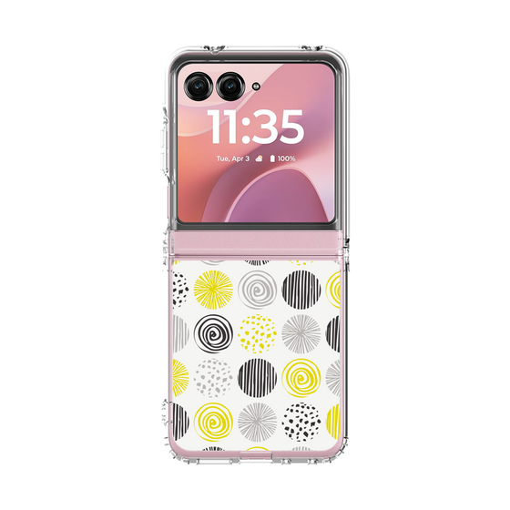 クリアケース［ Nordic Circle - Yellow ］