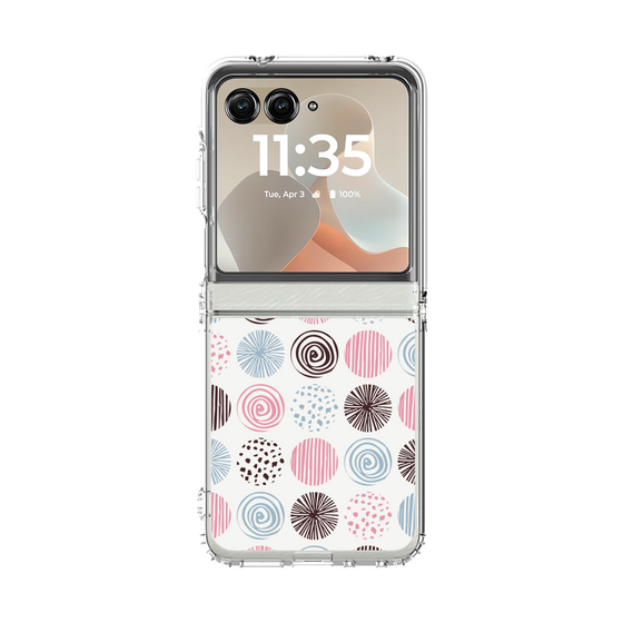 クリアケース［ Nordic Circle - Pink ］