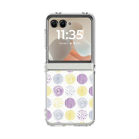 クリアケース［ Nordic Circle - Purple ］