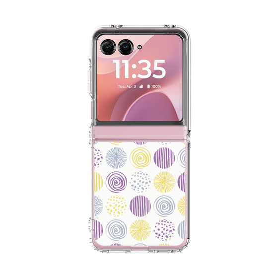 クリアケース［ Nordic Circle - Purple ］