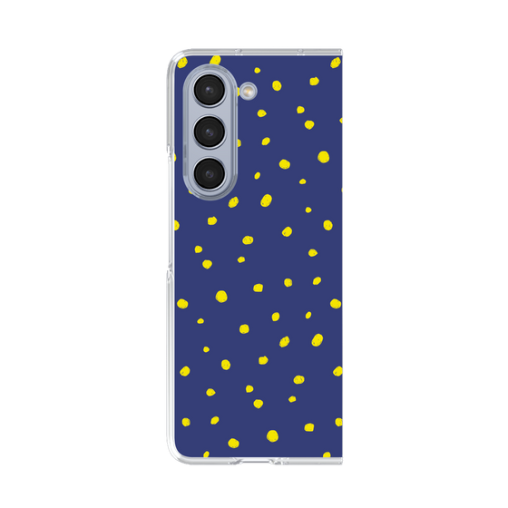 クリアケース［ Drawing Dot - Navy ］