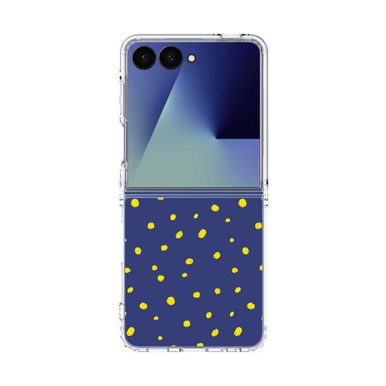 クリアケース［ Drawing Dot - Navy ］