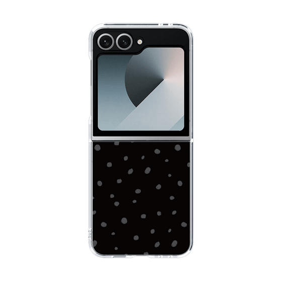 クリアケース［ Drawing Dot - Black ］