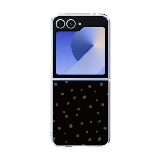 クリアケース［ Drawing Dot - Black ］