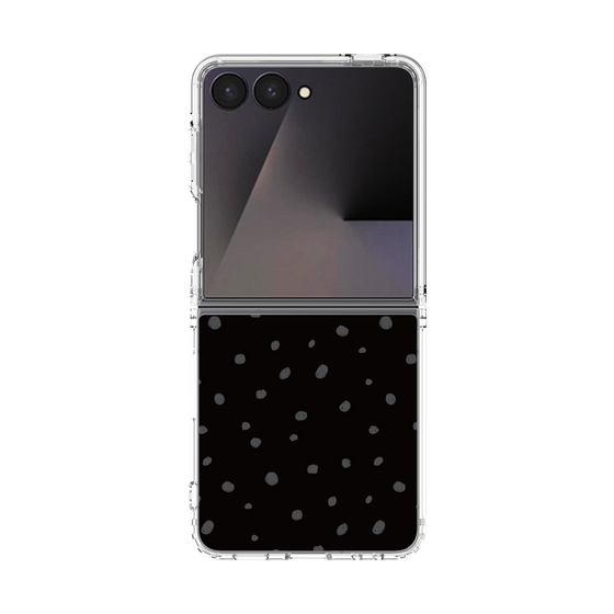クリアケース［ Drawing Dot - Black ］