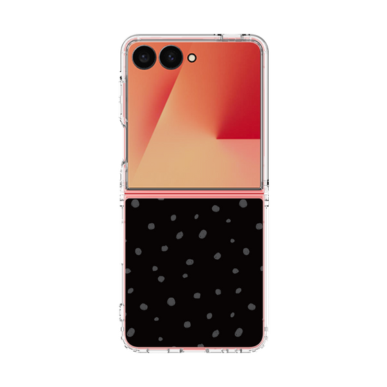 クリアケース［ Drawing Dot - Black ］