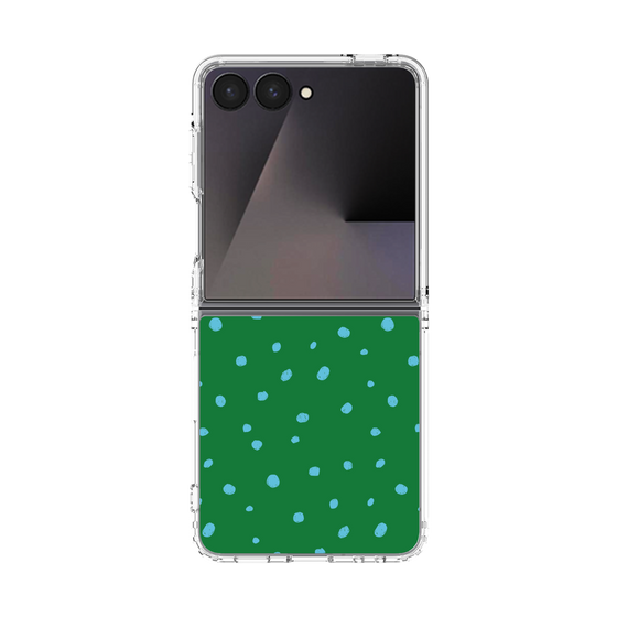 クリアケース［ Drawing Dot - Green ］