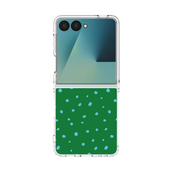 クリアケース［ Drawing Dot - Green ］