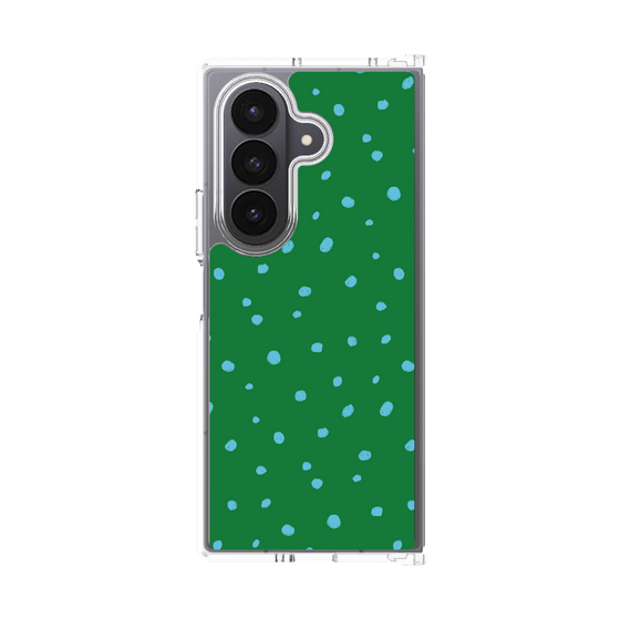 クリアケース［ Drawing Dot - Green ］