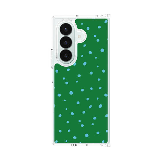 クリアケース［ Drawing Dot - Green ］