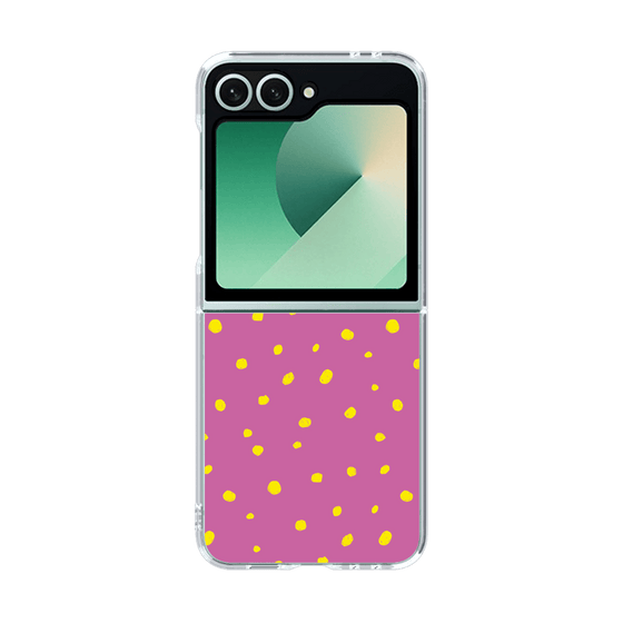 クリアケース［ Drawing Dot - Pink ］