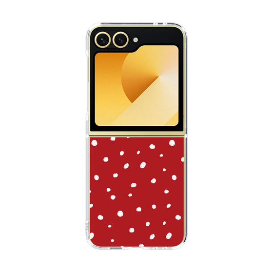 クリアケース［ Drawing Dot - Red ］