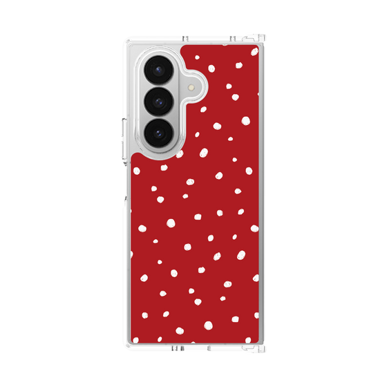 クリアケース［ Drawing Dot - Red ］