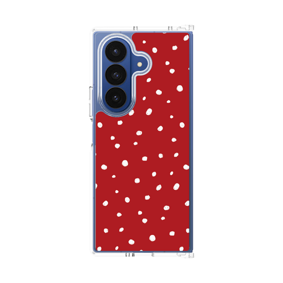 クリアケース［ Drawing Dot - Red ］
