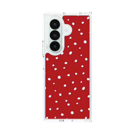 クリアケース［ Drawing Dot - Red ］