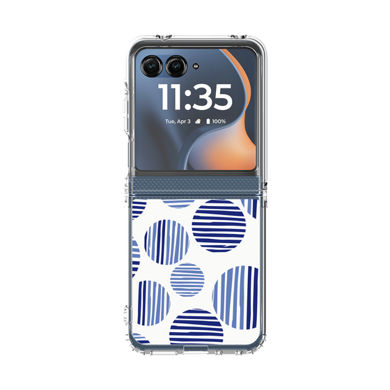 クリアケース［ Nordic Dot - Blue ］