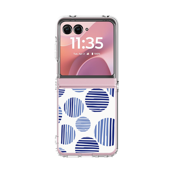 クリアケース［ Nordic Dot - Blue ］