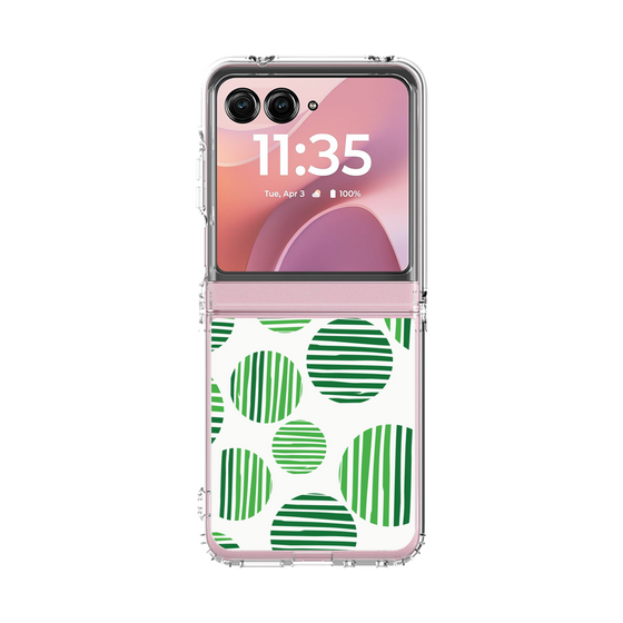 クリアケース［ Nordic Dot - Green ］