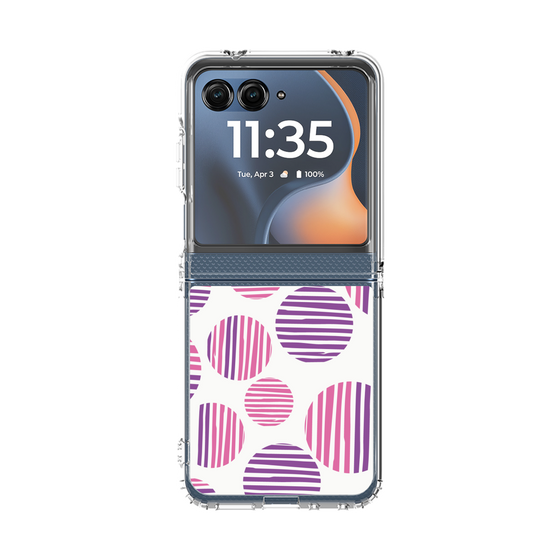 クリアケース［ Nordic Dot - Pink ］