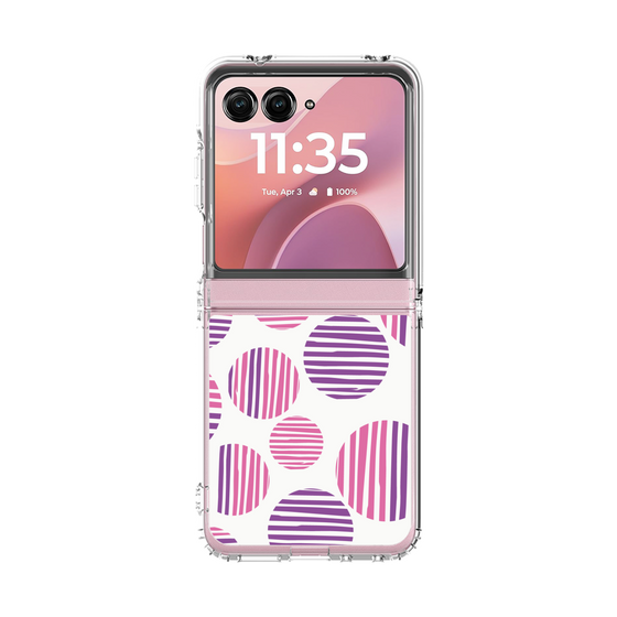 クリアケース［ Nordic Dot - Pink ］