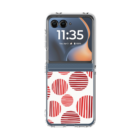 クリアケース［ Nordic Dot - Red ］