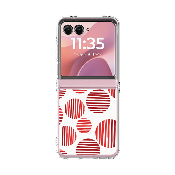 クリアケース［ Nordic Dot - Red ］