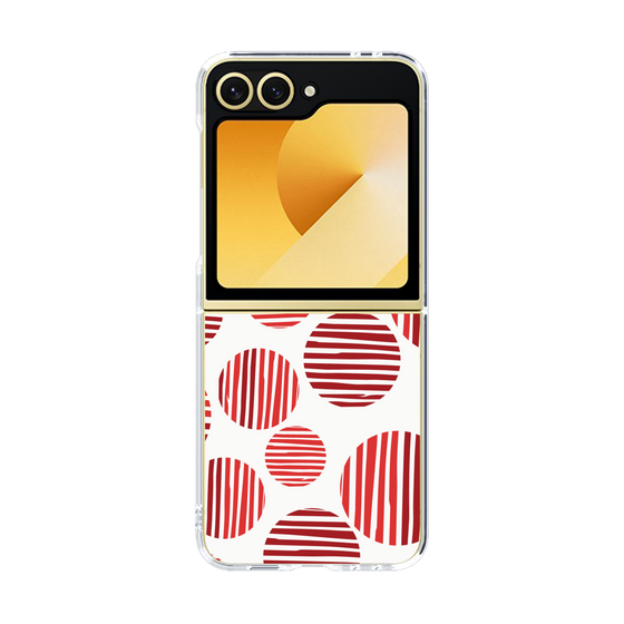 クリアケース［ Nordic Dot - Red ］