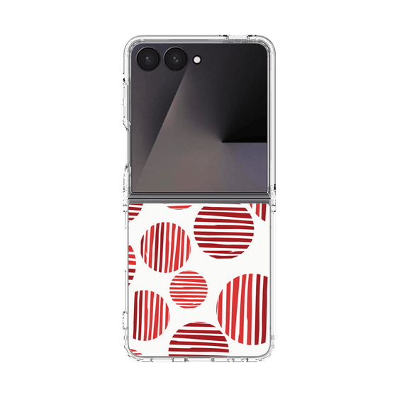 クリアケース［ Nordic Dot - Red ］