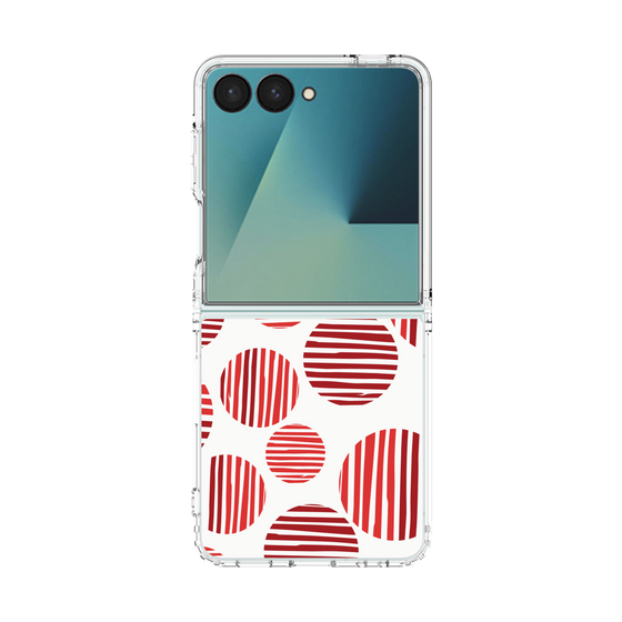 クリアケース［ Nordic Dot - Red ］