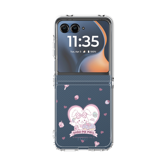 クリアケース［ ウィッシュミーメル - くすみギンガム ］