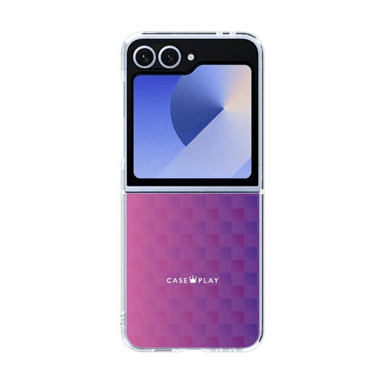 クリアケース［ CASEPLAY Check - Purple ］