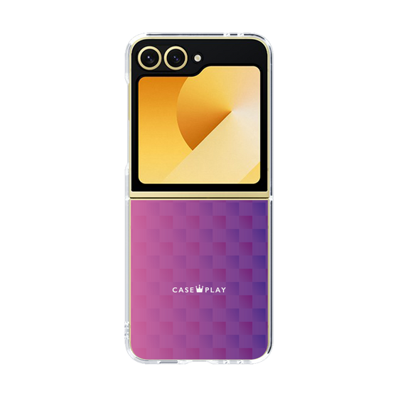 クリアケース［ CASEPLAY Check - Purple ］