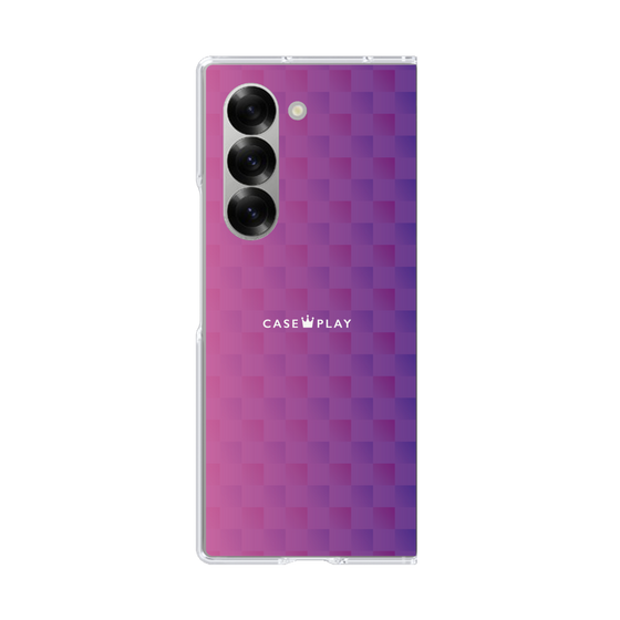 クリアケース［ CASEPLAY Check - Purple ］