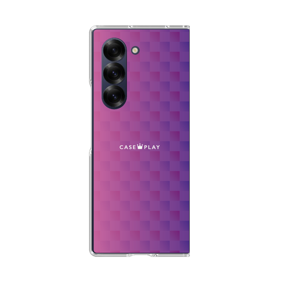 クリアケース［ CASEPLAY Check - Purple ］