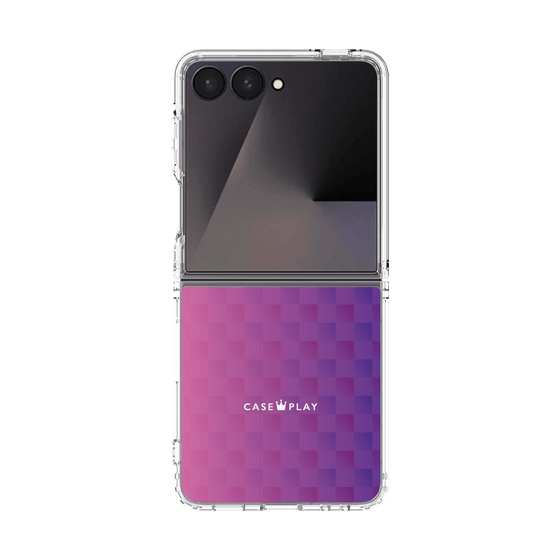 クリアケース［ CASEPLAY Check - Purple ］