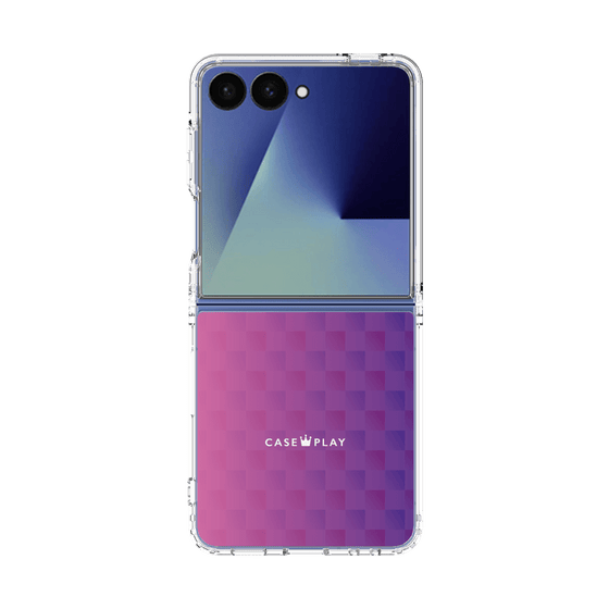クリアケース［ CASEPLAY Check - Purple ］