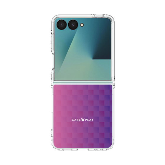 クリアケース［ CASEPLAY Check - Purple ］